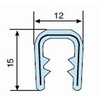 Rubber Edge protector profile PVC/Steel grey 2520 L=100